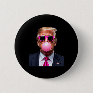 Trump Bubble Gum Pink 6 Cm Round Badge