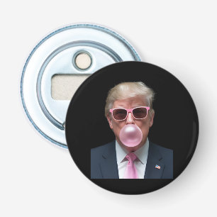Trump Bubble Gum Pink Funny USA President Bottle Opener