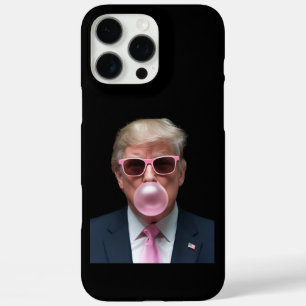 Trump Bubble Gum Pink Funny USA President iPhone 16 Pro Max Case