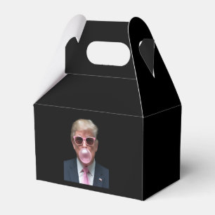 Trump Bubble Gum Pink Funny USA President Favour Box