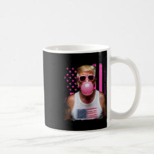 Trump Bubble Gum Pink Sungles Usa Flag Funny _1 Coffee Mug