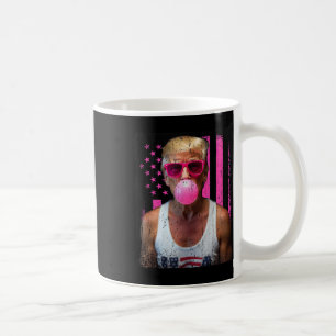 Trump Bubble Gum Pink Sungles Usa Flag Funny  Coffee Mug