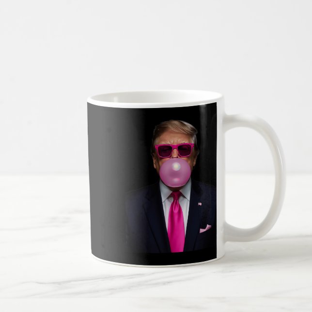 Trump Bubble Gum Shirt 2024 Vote President Funny C Coffee Mug (Right)
