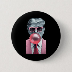 Trump Bubble Gum Yum  6 Cm Round Badge