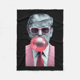 Trump Bubble Gum Yum  Fleece Blanket