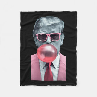Trump Bubble Gum Yum  Fleece Blanket