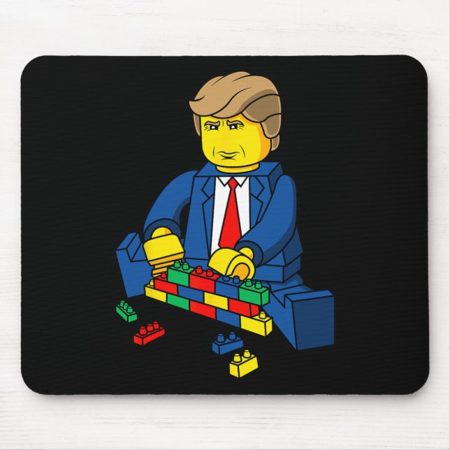Trump Build A Wall T Shirt  Mouse Mat (Front)