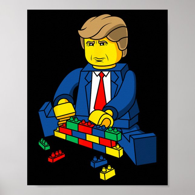 Trump Build A Wall T Shirt  Poster (Front)