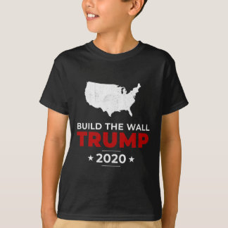 Trump Build The Wall Pro Usa Conservative Vintage  T-Shirt