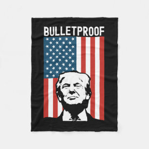 Trump Bulletproof - Donald Trump Ination Attempt 7 Fleece Blanket