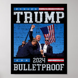 Trump Bulletproof Fight Fist Legend Donald Trump 2 Poster
