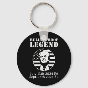 Trump Bulletproof Legend You Missed Again Twice Pa Key Ring