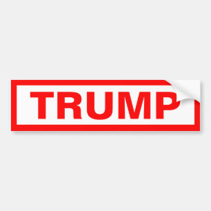 Trump  bumper sticker