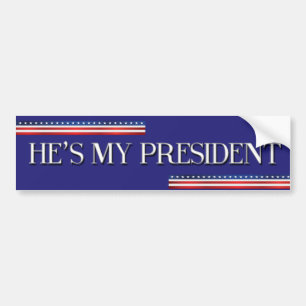 Trump Bumper Sticker He's my president