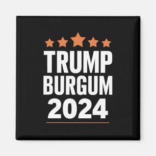 Trump Burgum for President 2024 USA Election Magnet