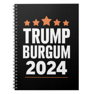 Trump Burgum for President 2024 USA Election Notebook