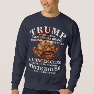 TRUMP CANCER VD STD RFK CANCER CURE DRIVE WINDOW SWEATSHIRT