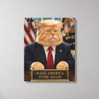Trump Cat Portrait – Make America Purr Again