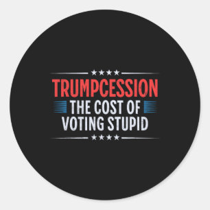 Trump Cession Classic Round Sticker