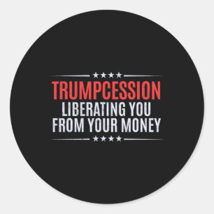 Trump Cession Classic Round Sticker