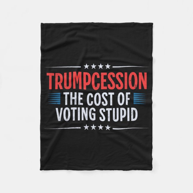 Trump Cession  Fleece Blanket (Front)