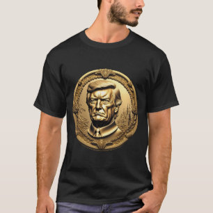 TRUMP CGI Collectable Gold Art-Coin Doubloon T-Shirt