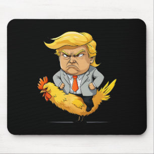 Trump Chicken Jockey Satire - Funny Political Humo Mouse Mat