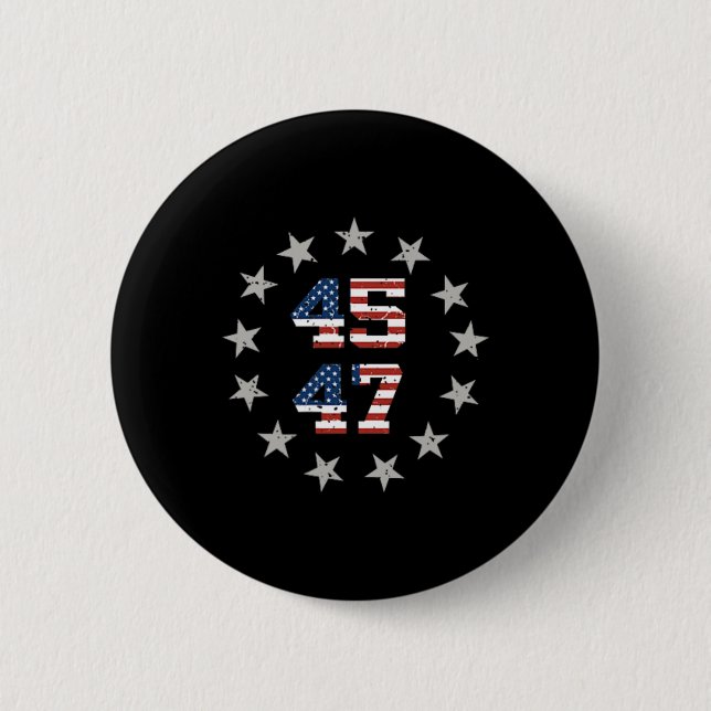 Trump Christmas  6 Cm Round Badge (Front)