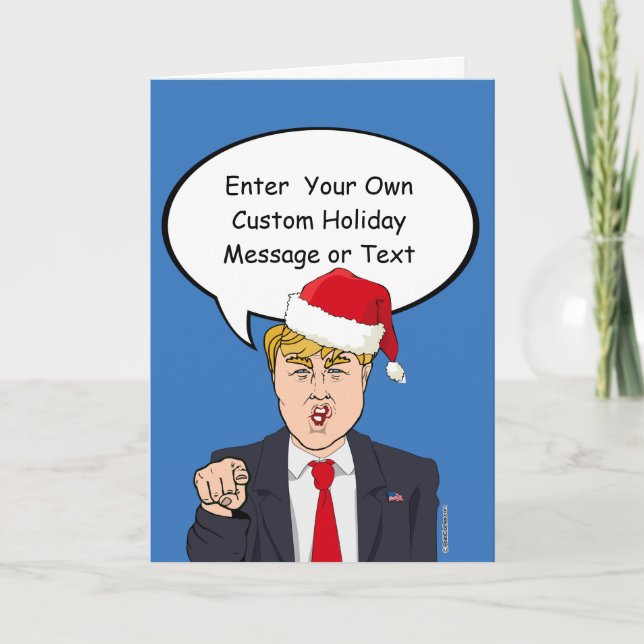 Trump Christmas Card - Customise Your Message -.pn (Front)