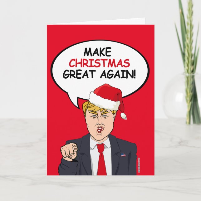 Trump Christmas Card - Make Christmas Great Again  (Front)