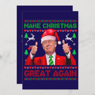 Trump Christmas Card, Make Christmas Great Again Holiday Card