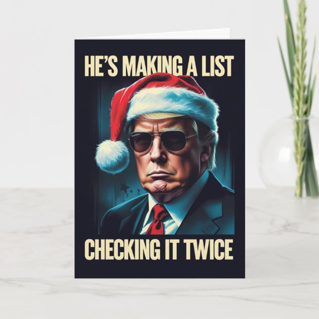 Trump Christmas Card | Patriot Holiday Greeting (Front)
