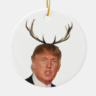 Trump Christmas: Deer Mr. President Ceramic Tree Decoration
