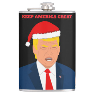 Trump Christmas drink flask - Keep America Great