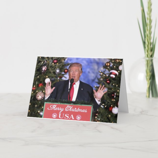 Trump Christmas Holiday Card (Front)