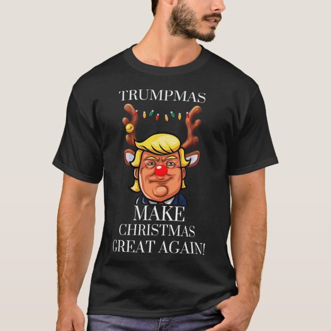 Trump Christmas MAGA T-Shirt (Front)