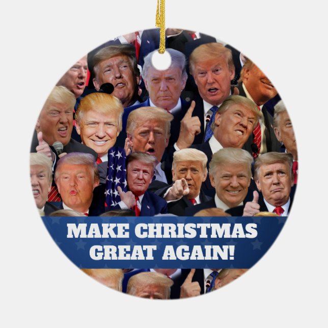 Trump Christmas Ornament (Back)