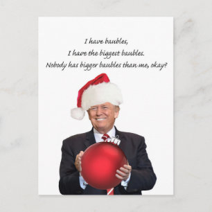 Trump Christmas: The biggest baubles Holiday Postcard
