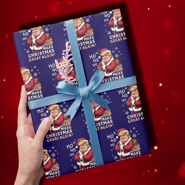 Trump Christmas | Trump Make Christmas Great Again Wrapping Paper (Creator Uploaded)