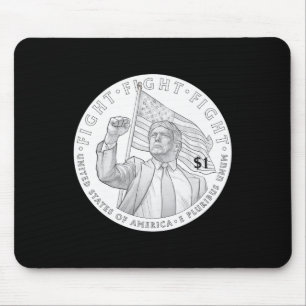 Trump Coin One Dollar _1 Mouse Mat