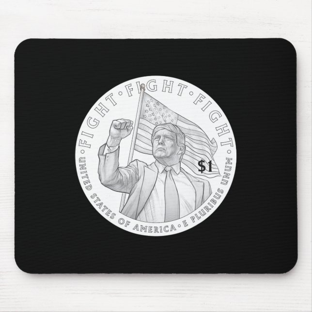 Trump Coin One Dollar _1  Mouse Mat (Front)
