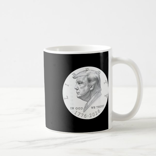 Trump Coin One Dollar  Coffee Mug (Right)