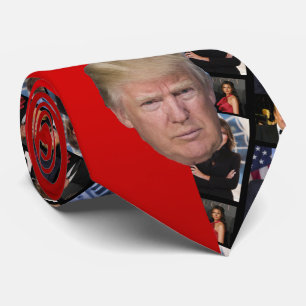 TRUMP-COLLAGE TIE