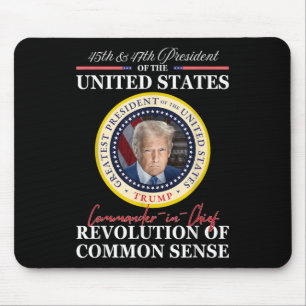 Trump Commander-in-chief 45 47 Revolution Of Mouse Mat