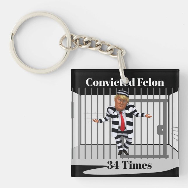 Trump Convicted Felon Keychain (Front)