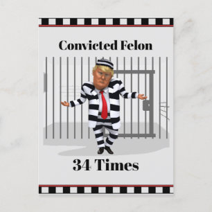 Trump Convicted Felon Postcard