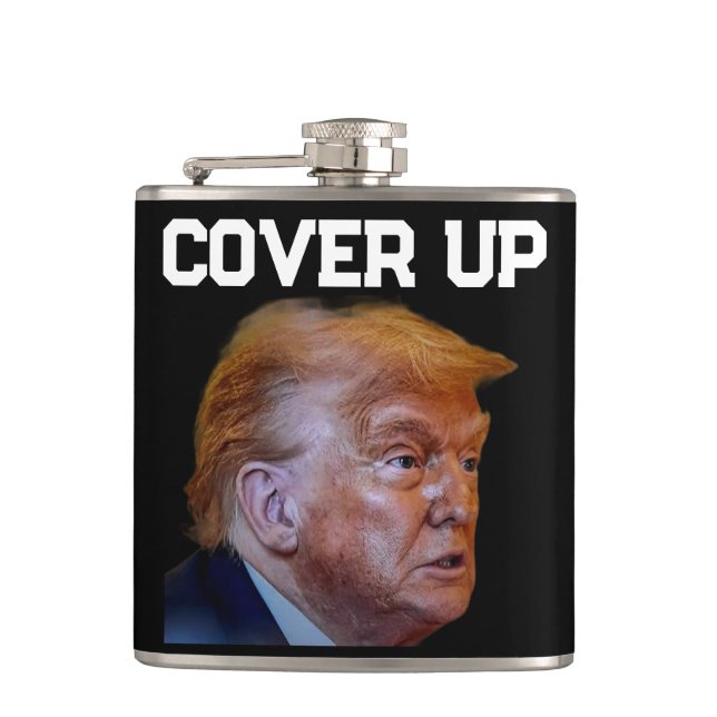 Trump Cover Up Flask (Front)