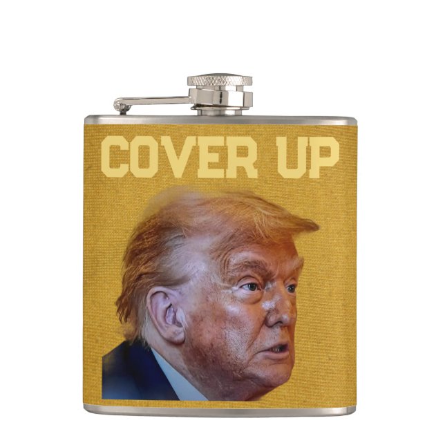 Trump Cover Up Flask (Front)