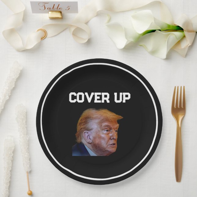 Trump Cover Up Paper Plate (Wedding)