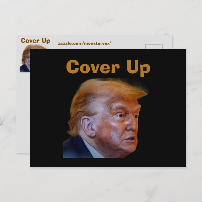 Trump/Cover Up Postcard (Front/Back)
